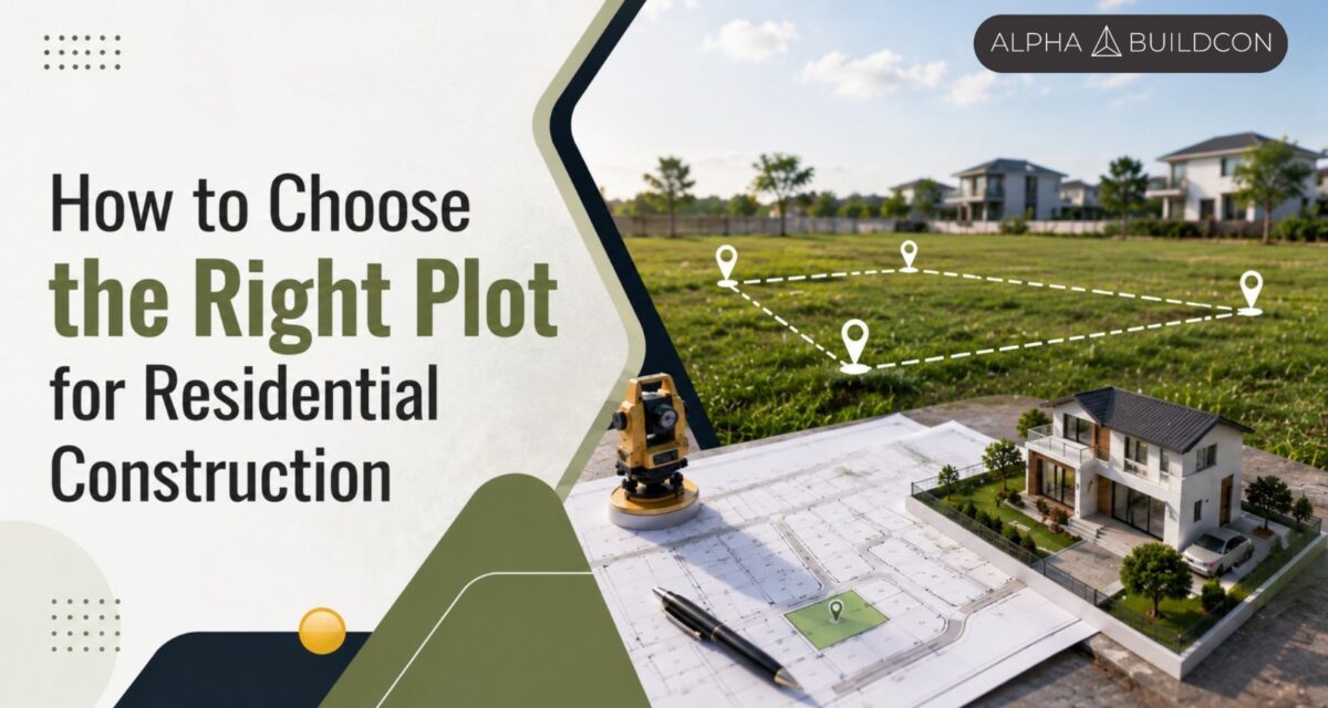 Choose the Right Plot for Residential Construction