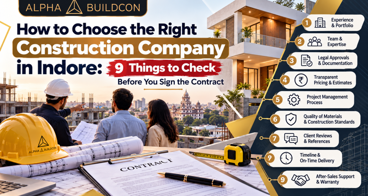 How to Choose the Right Construction Company in Indore